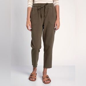 Anthropologie Thread & Supply Brown High-Waisted Tie-Waist Trouser Pants  Medium